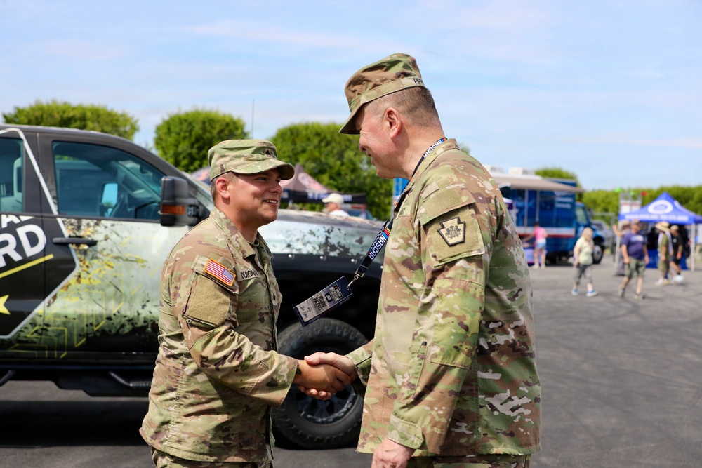 PA national guard attends NASCAR at poconos
