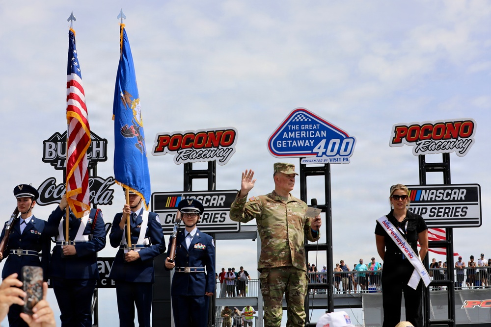 PA national guard attends NASCAR at poconos