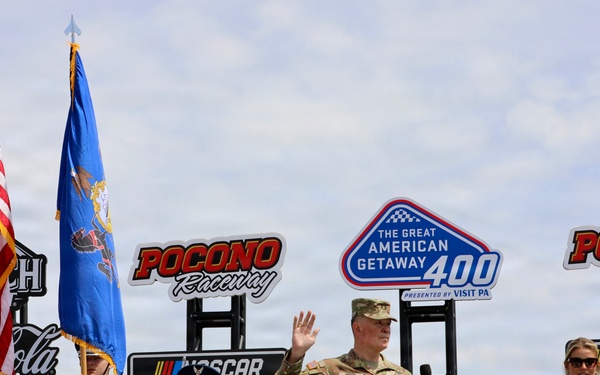 PA national guard attends NASCAR at poconos