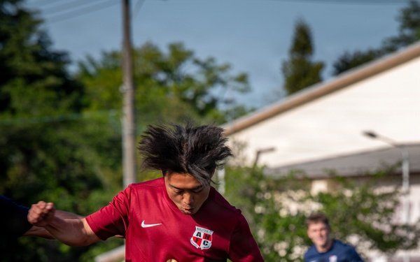 apan, U.S. Australian Trilateral Soccer Game Onboard NAF Atsugi