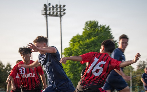 Japan, U.S. Australian Trilateral Soccer Game Onboard NAF Atsugi