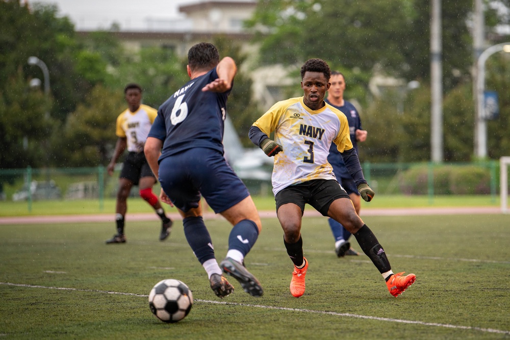 Japan, U.S. Australian Trilateral Soccer Game Onboard NAF Atsugi