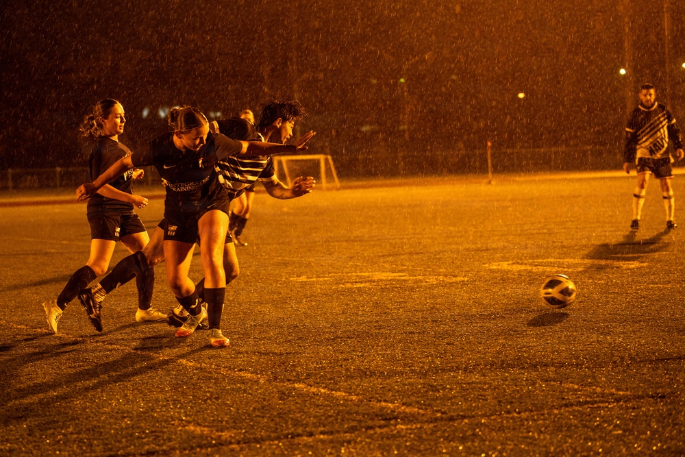 Japan, U.S. Australian Trilateral Soccer Game Onboard NAF Atsugi