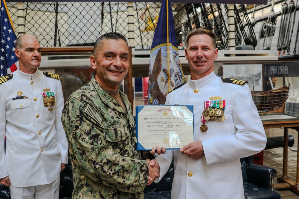 NAVFAC Washington Operations Officer Cmdr. Christopher Fairfield Retires After Distinguished 22-Year Naval Career; Honored with Meritorious Service Medal