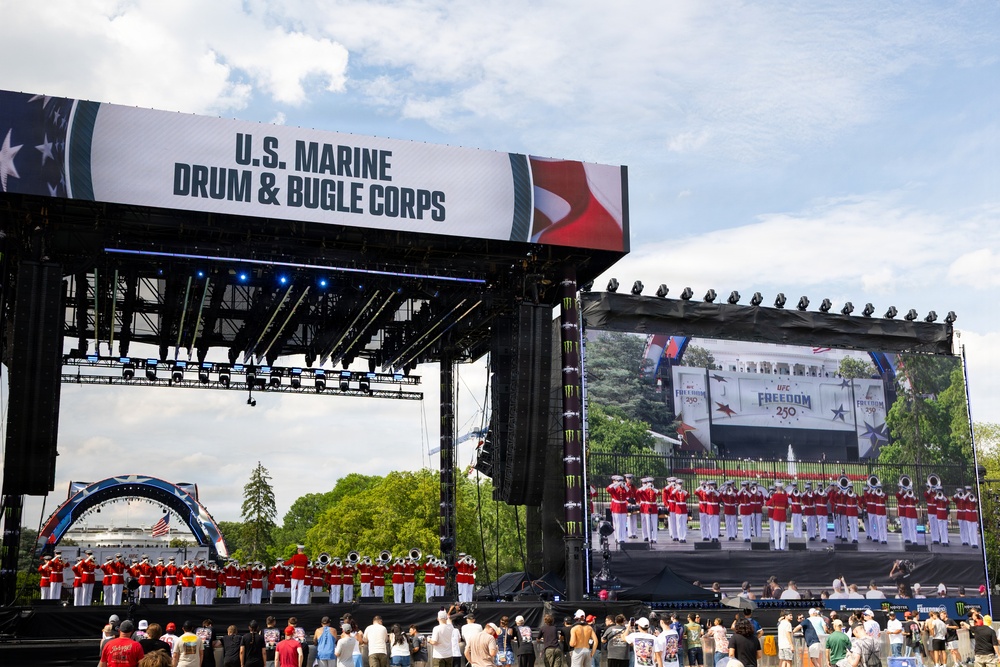 “The Commandant’s Own” Performs at UFC Freedom 250 Fan Fest