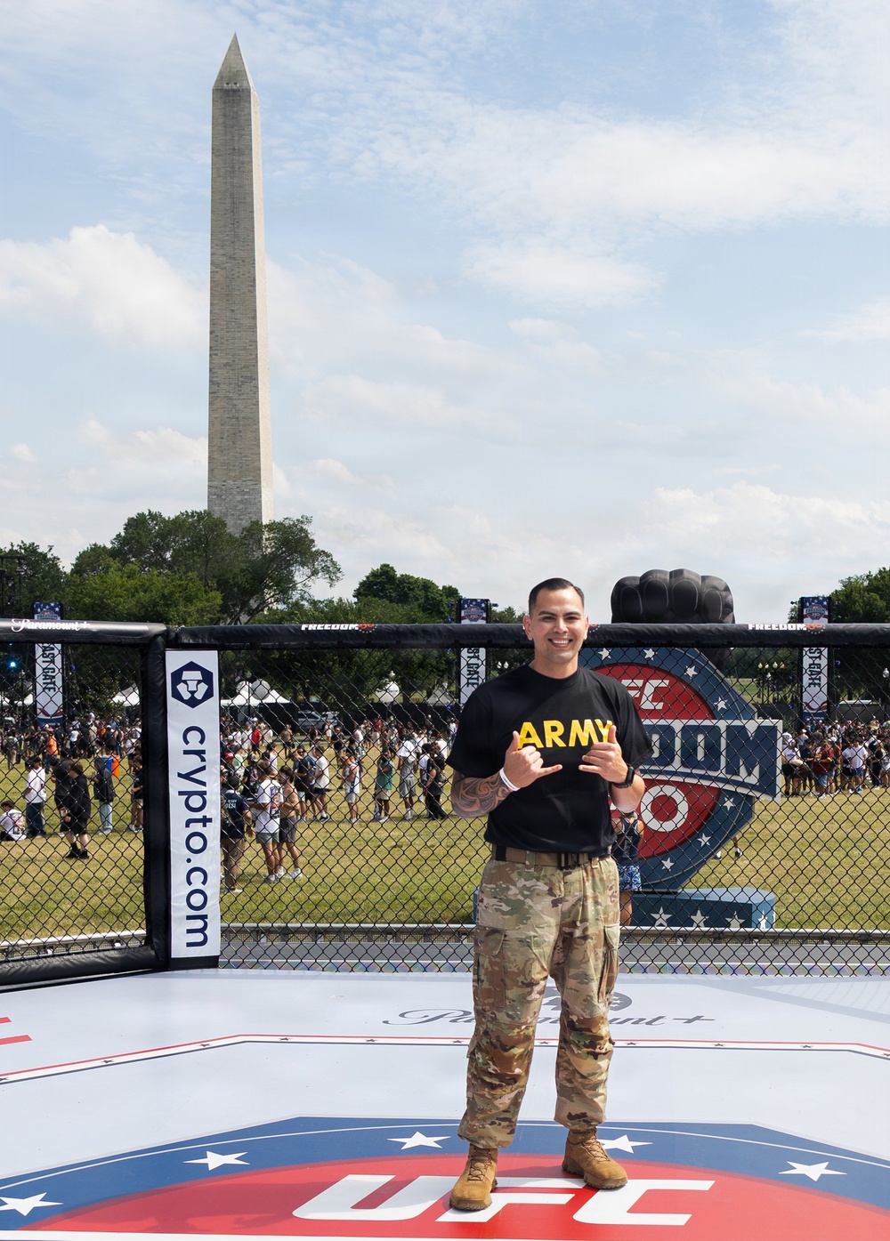 Service Members Showcase Combatives at UFC Freedom 250 Fan Fest