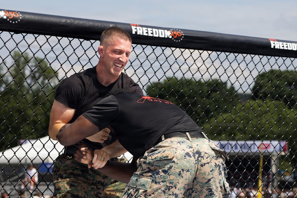 Service Members Showcase Combatives at UFC Freedom 250 Fan Fest