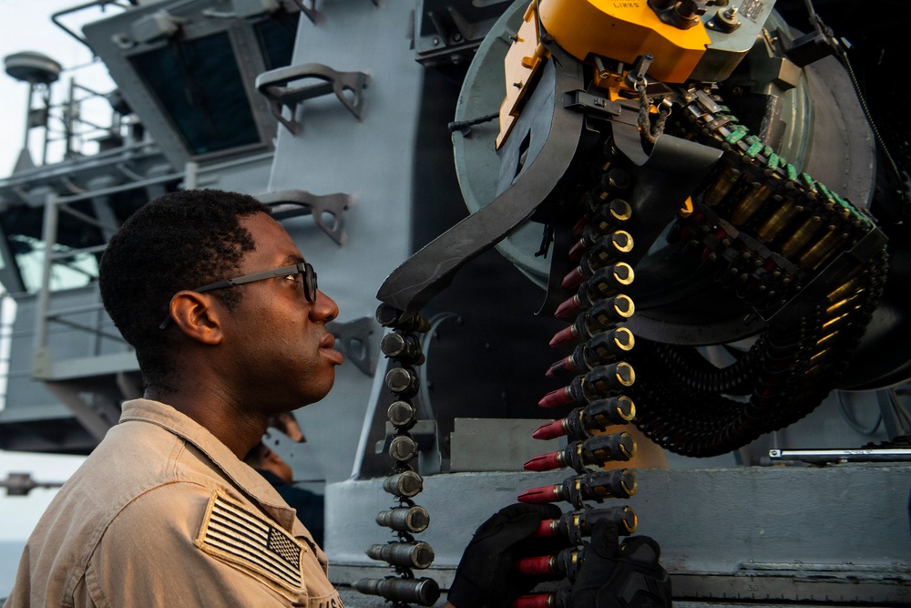 USS Boxer Conducts CIWS Live Fire Exercise