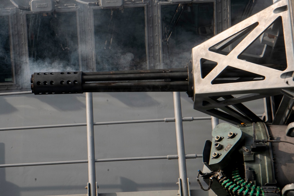 USS Boxer Conducts CIWS Live Fire Exercise