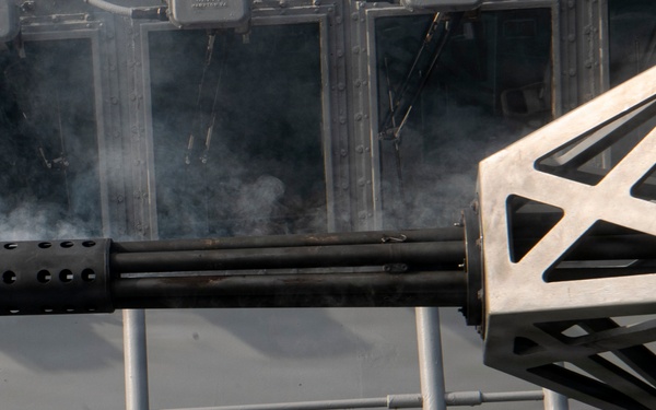 USS Boxer Conducts CIWS Live Fire Exercise