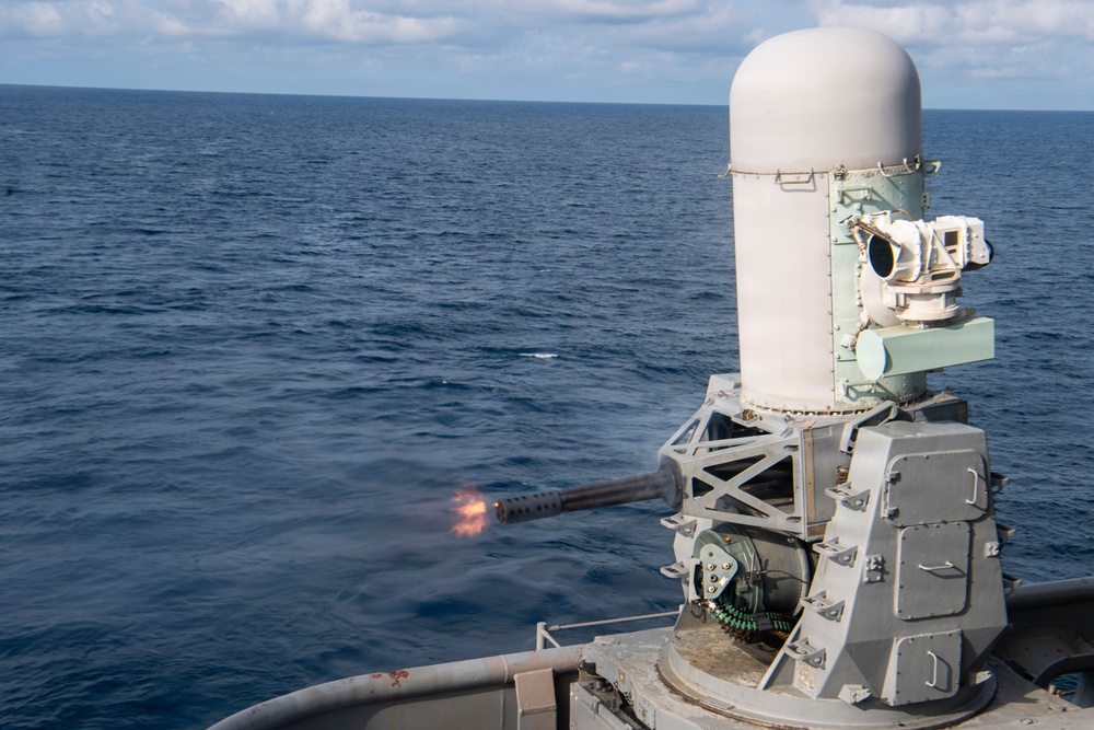 USS Boxer Conducts CIWS Live Fire Exercise