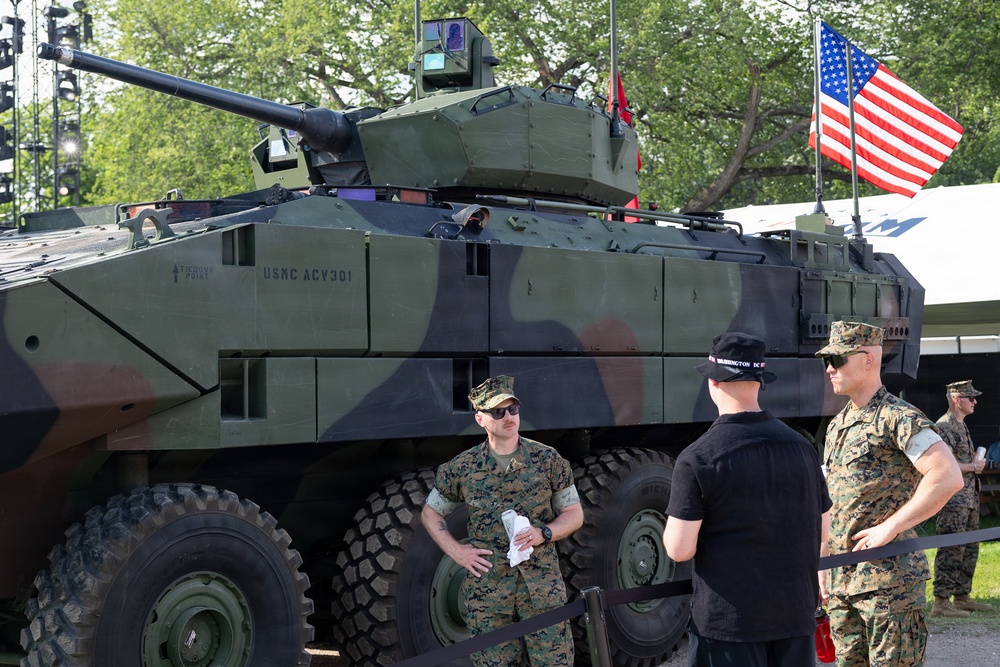 Military Equipment Showcase Connects Services with UFC Freedom 250 Attendees