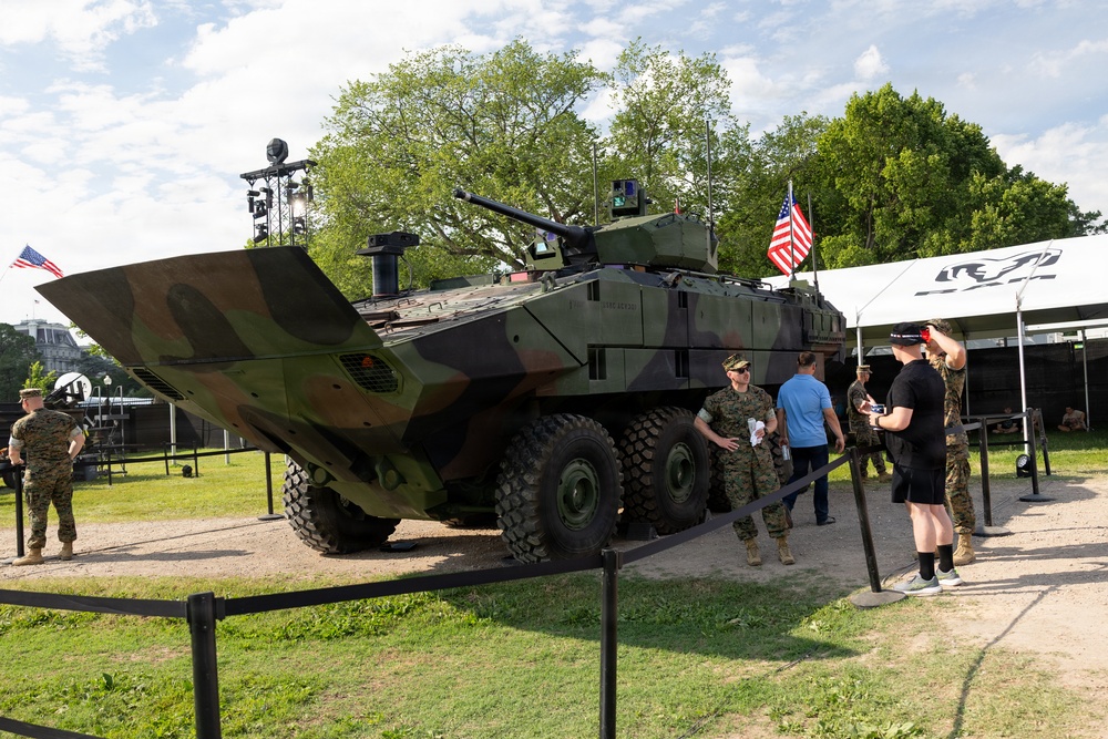 Military Equipment Showcase Connects Services with UFC Freedom 250 Attendees