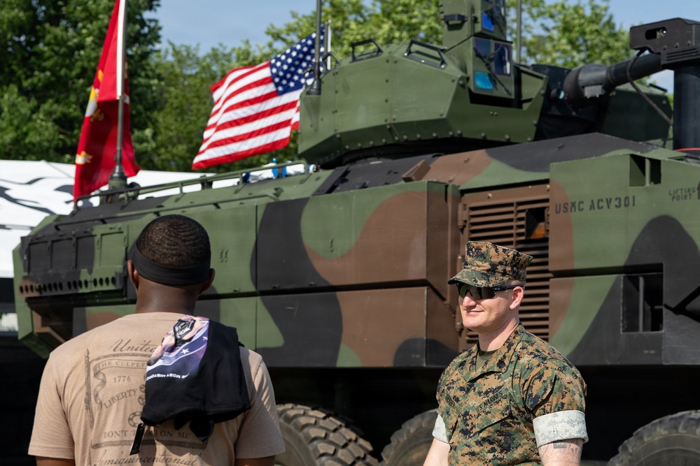 Military Equipment Showcase Connects Services with UFC Freedom 250 Attendees