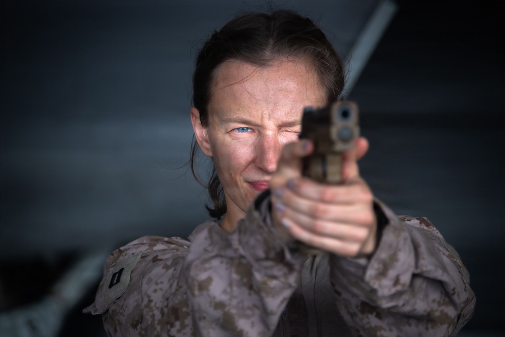 BOXARG Marines and Sailors Conduct Weapons Familiarization, FOD Walkdown