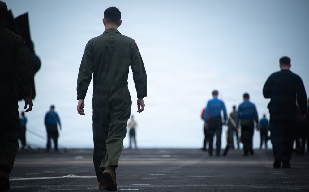 BOXARG Marines and Sailors Conduct Weapons Familiarization, FOD Walkdown