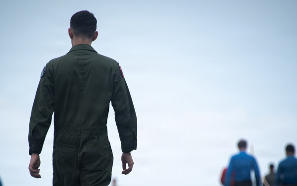 BOXARG Marines and Sailors Conduct Weapons Familiarization, FOD Walkdown
