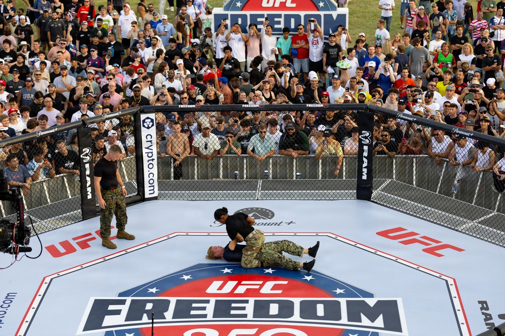 Service Members Showcase Combatives Skills at UFC Freedom 250