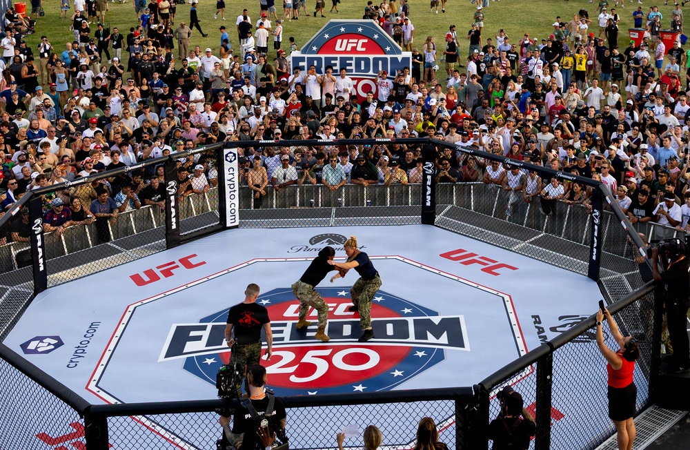 Service Members Showcase Combatives Skills at UFC Freedom 250