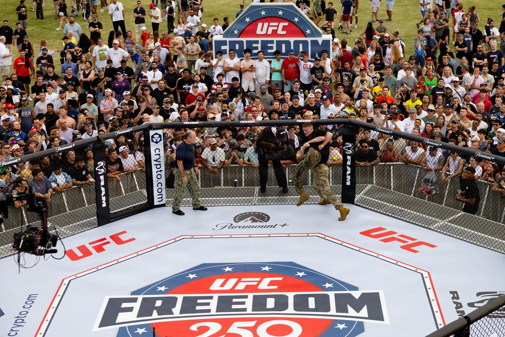 Service Members Showcase Combatives Skills at UFC Freedom 250
