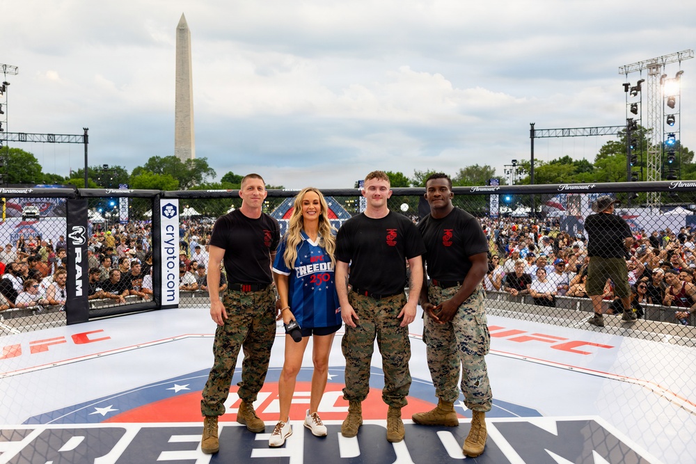 Service Members Showcase Combatives Skills at UFC Freedom 250