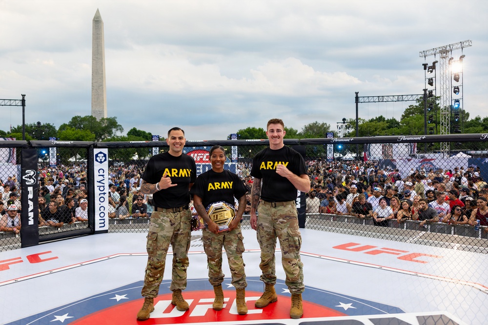 Service Members Showcase Combatives Skills at UFC Freedom 250