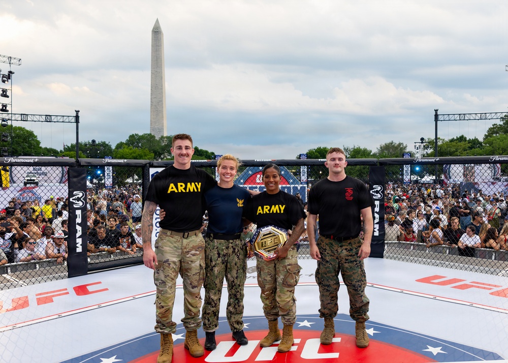 Service Members Showcase Combatives Skills at UFC Freedom 250
