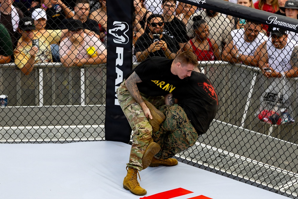 Service Members Showcase Combatives Skills at UFC Freedom 250