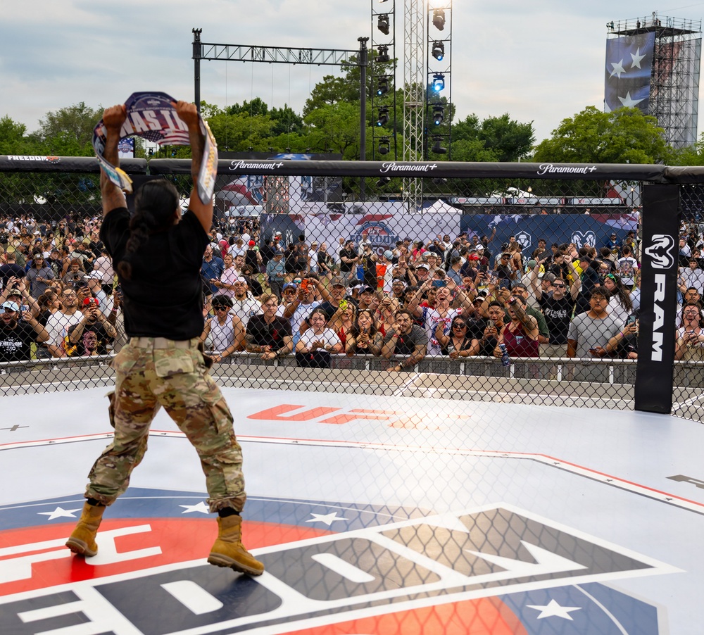 Service Members Showcase Combatives Skills at UFC Freedom 250