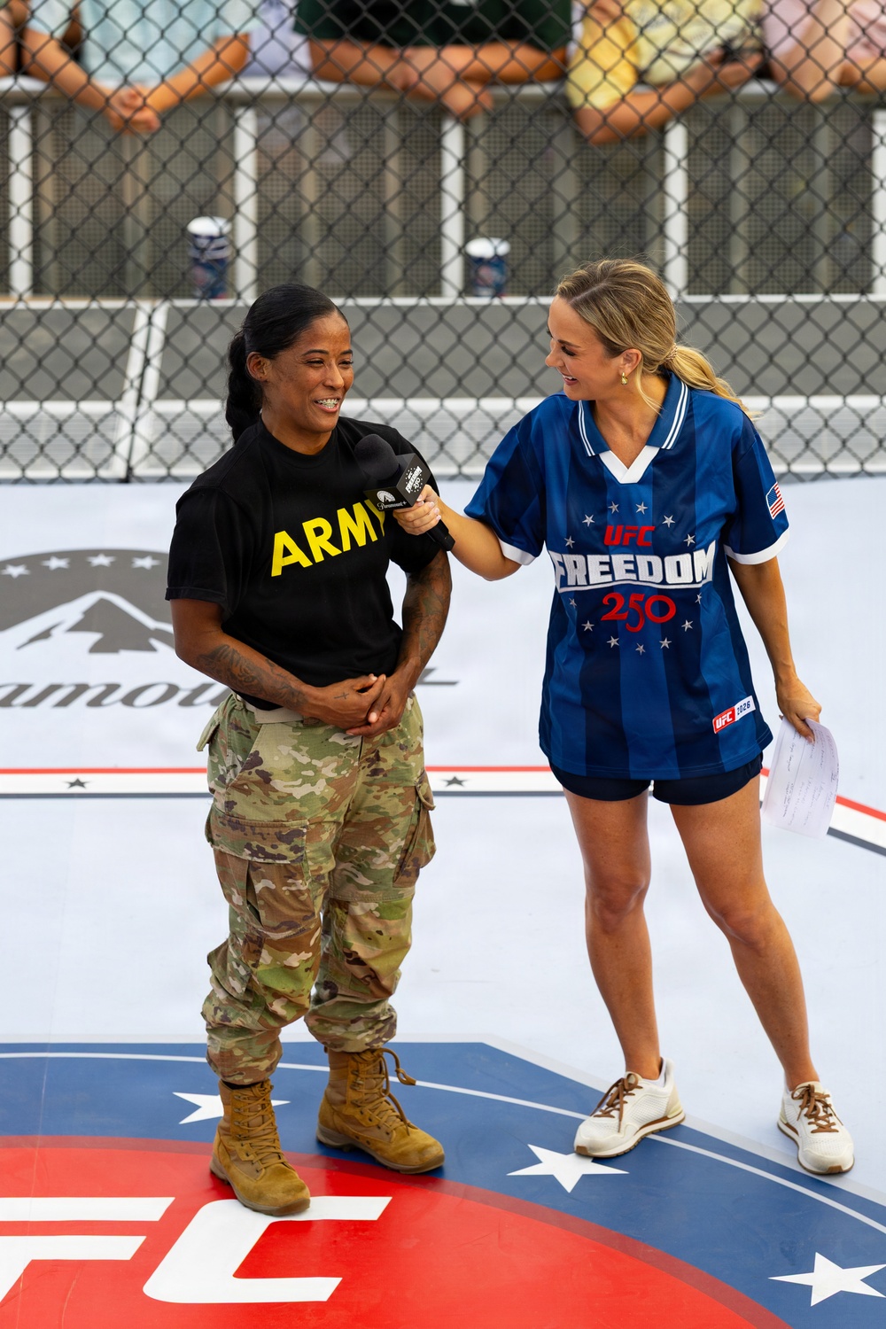 Service Members Showcase Combatives Skills at UFC Freedom 250