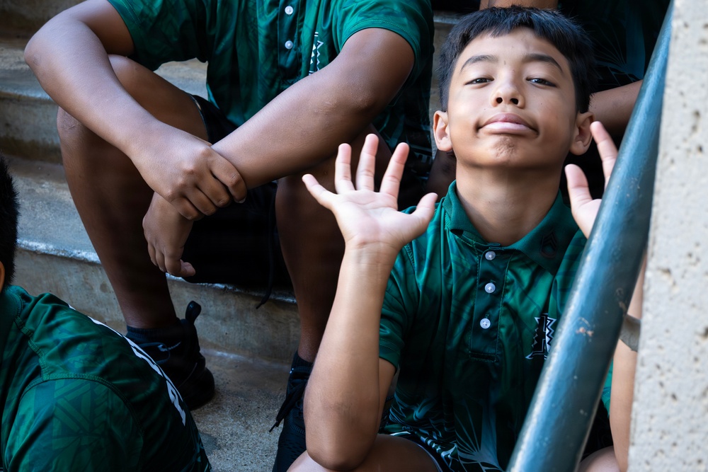94th Army Air and Missile Defense Command Soldiers volunteer at the Youth Impact Program