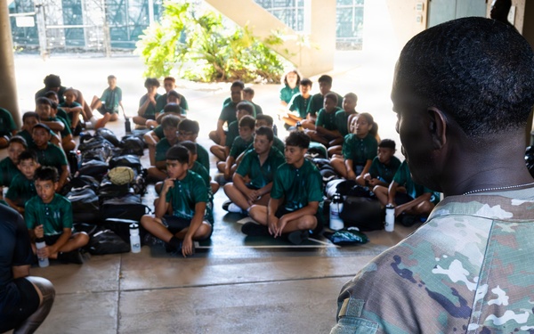 94th Army Air and Missile Defense Command Soldiers volunteer at the Youth Impact Program