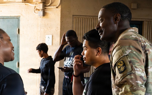 94th Army Air and Missile Defense Command Soldiers volunteer at the Youth Impact Program