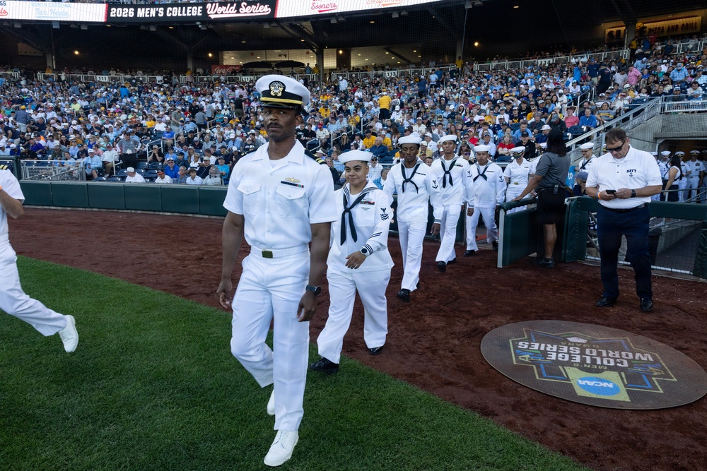 Sailors Visit College World Series During Omaha Navy Week