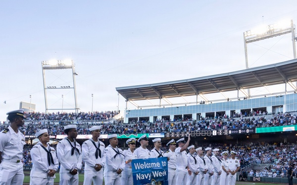 Sailors Visit College World Series During Omaha Navy Week