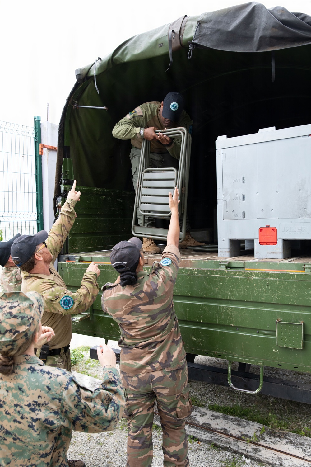 Practicing Humanitarian Aid Distribution During Marara 26