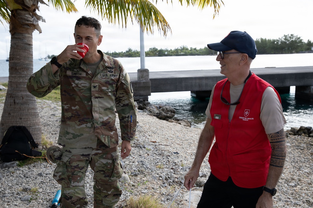 Practicing Humanitarian Aid Distribution During Marara 26