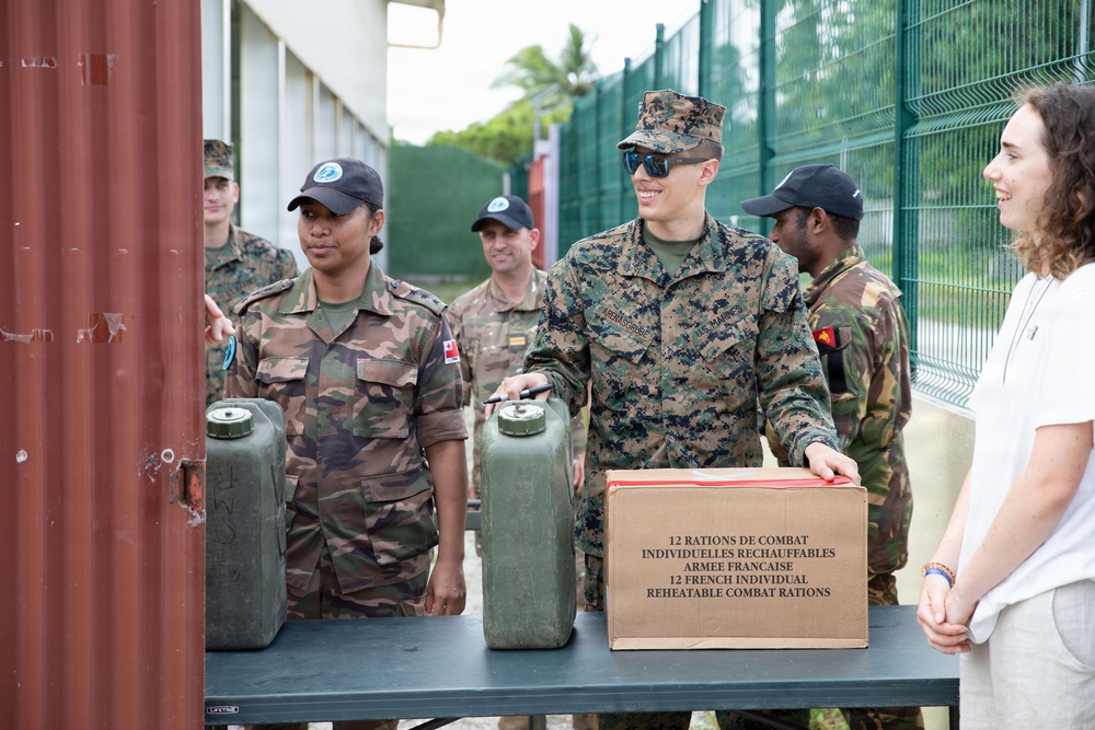 Practicing Humanitarian Aid Distribution During Marara 26