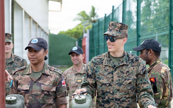 Practicing Humanitarian Aid Distribution During Marara 26