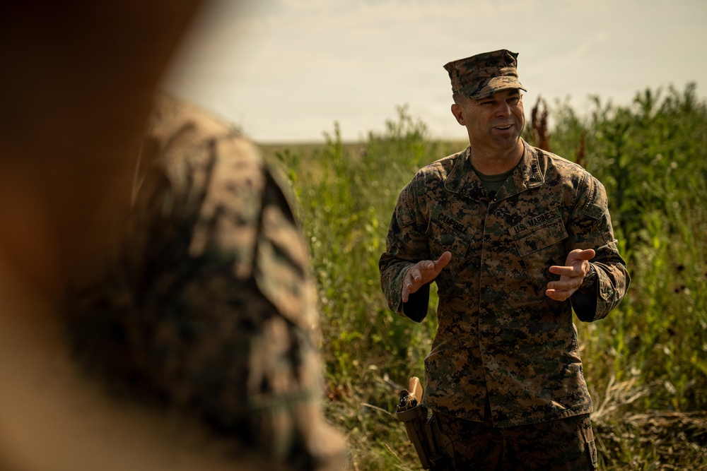U.S. Marines conduct an M18 pistol range in Romania during Sea Breeze 26