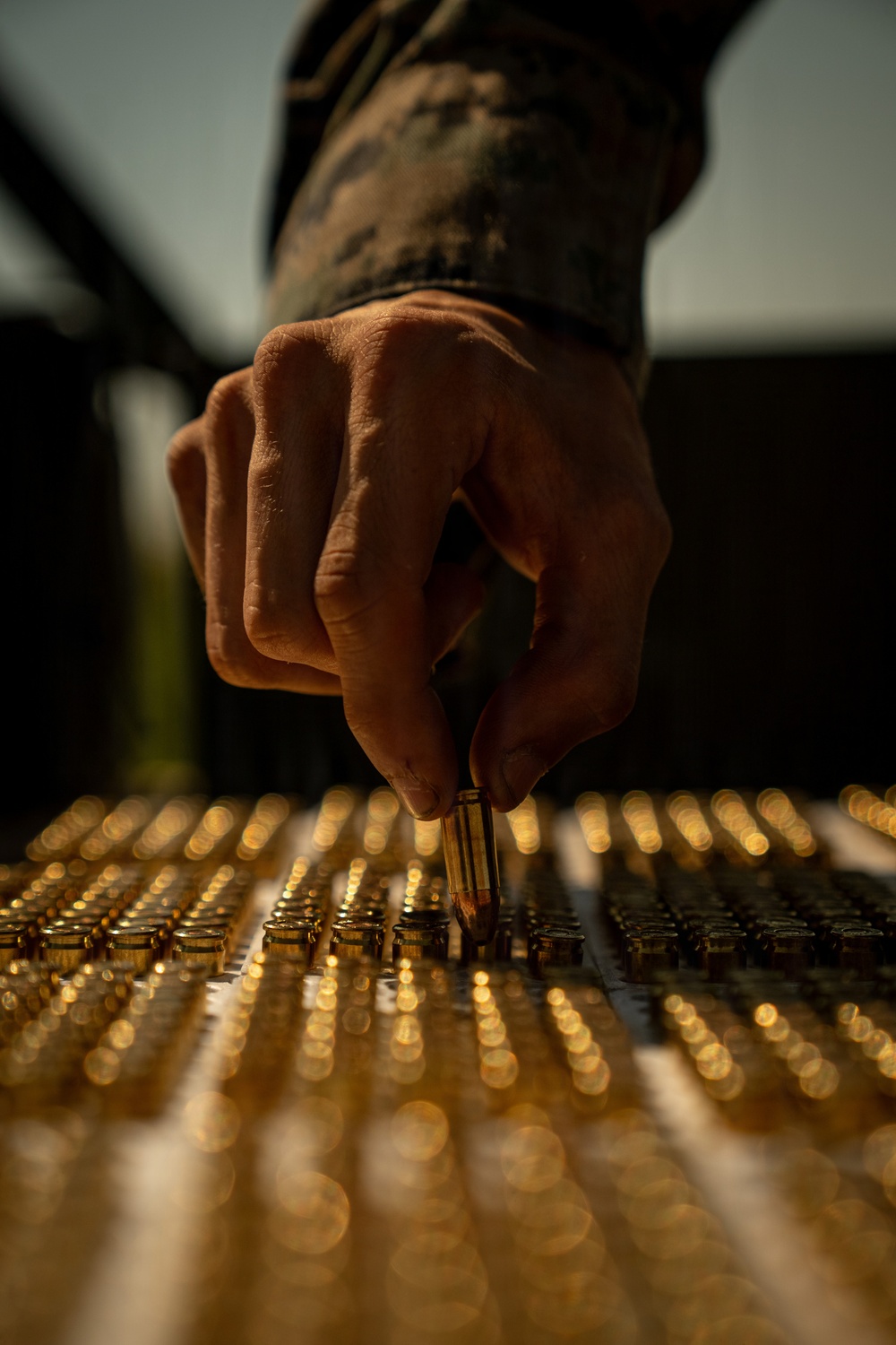 U.S. Marines conduct an M18 pistol range in Romania during Sea Breeze 26