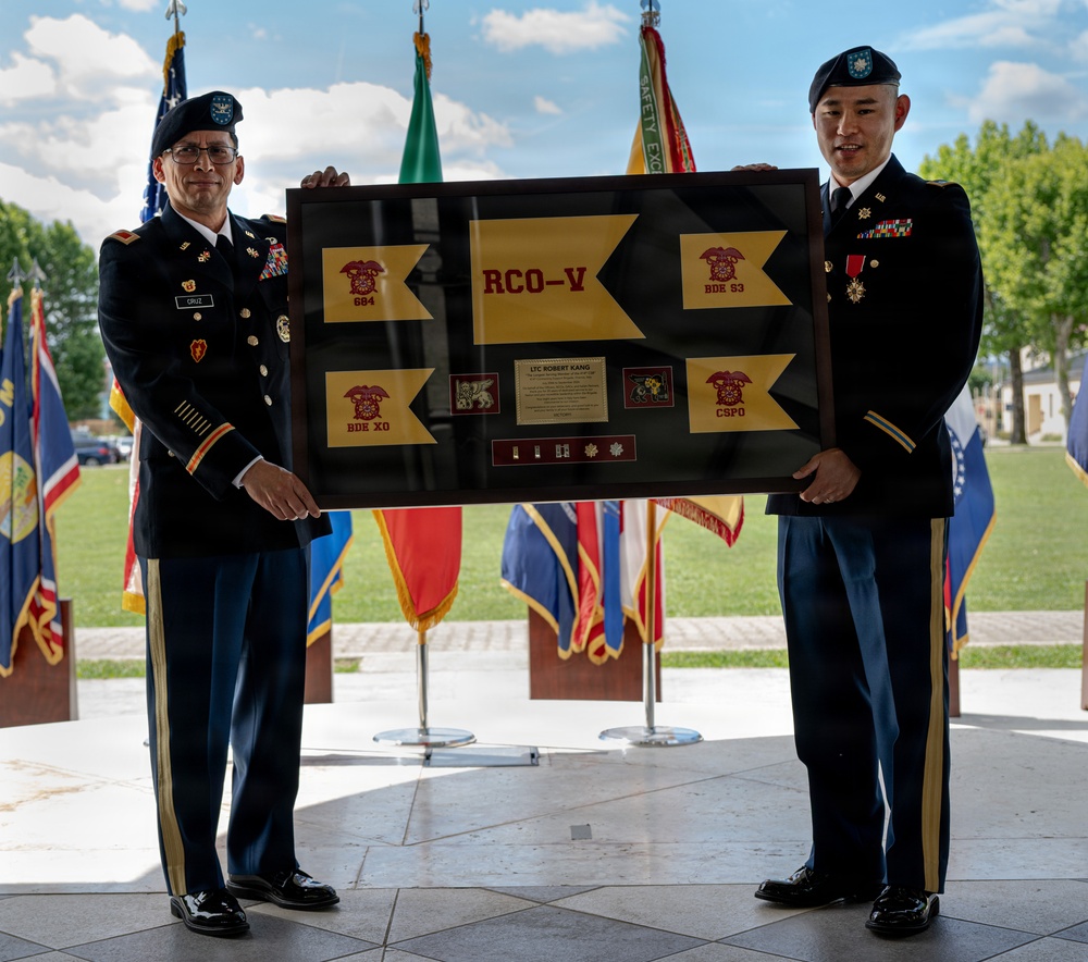 414th CSB host’s Lt. Col. Robert Kang Retirement Ceremony