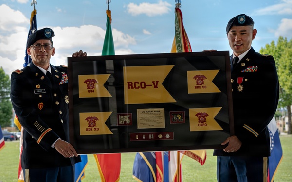 414th CSB host’s Lt. Col. Robert Kang Retirement Ceremony