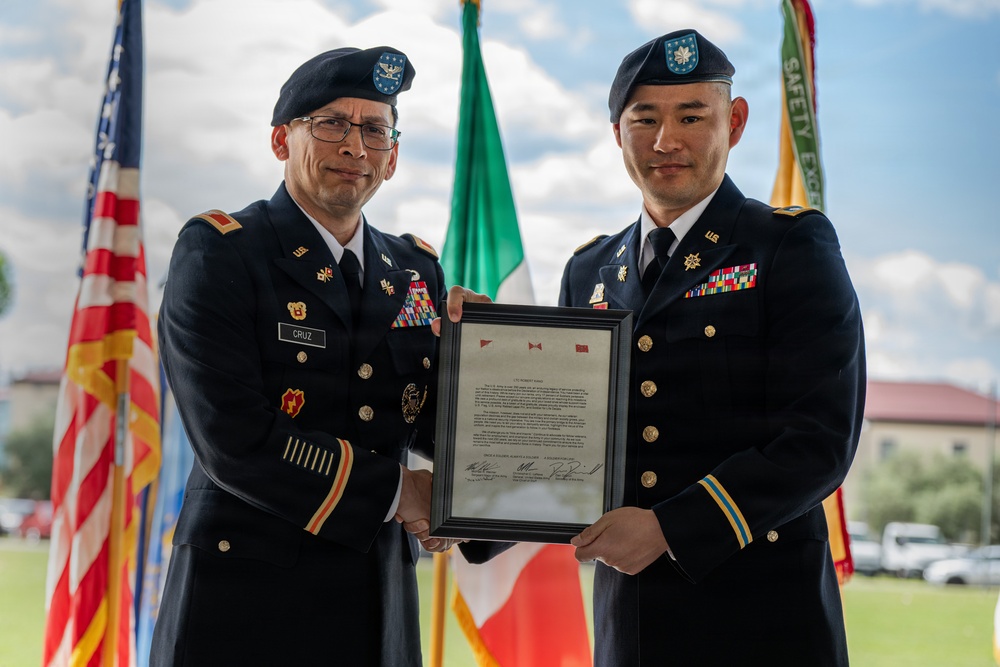 414th CSB host’s Lt. Col. Robert Kang Retirement Ceremony