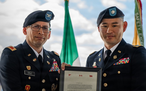 414th CSB host’s Lt. Col. Robert Kang Retirement Ceremony