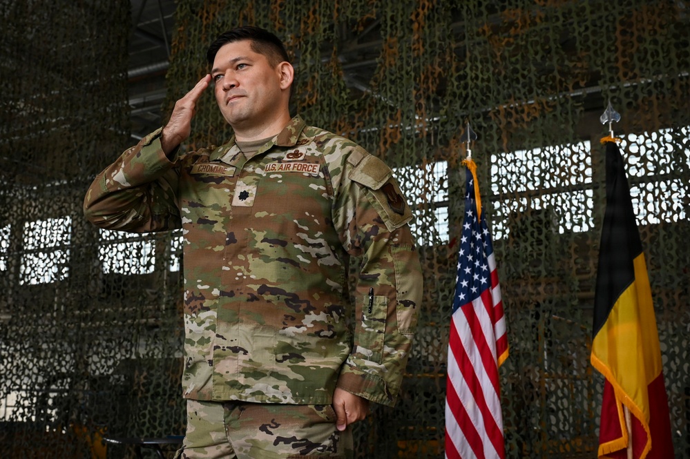First salute: Lt. Col. Crommie assumes command of 701st MUNSS in Belgium