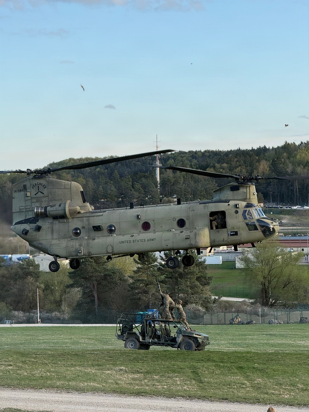 Bravo Company "Hercules" sling load training at Hohenfels Training Area