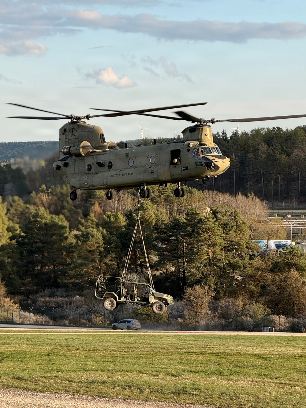 Bravo Company "Hercules" sling load training at Hohenfels Training Area