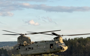 Bravo Company "Hercules" sling load training at Hohenfels Training Area
