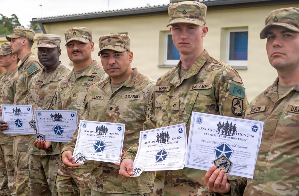 V Corps’ Best Squad Competition Awards